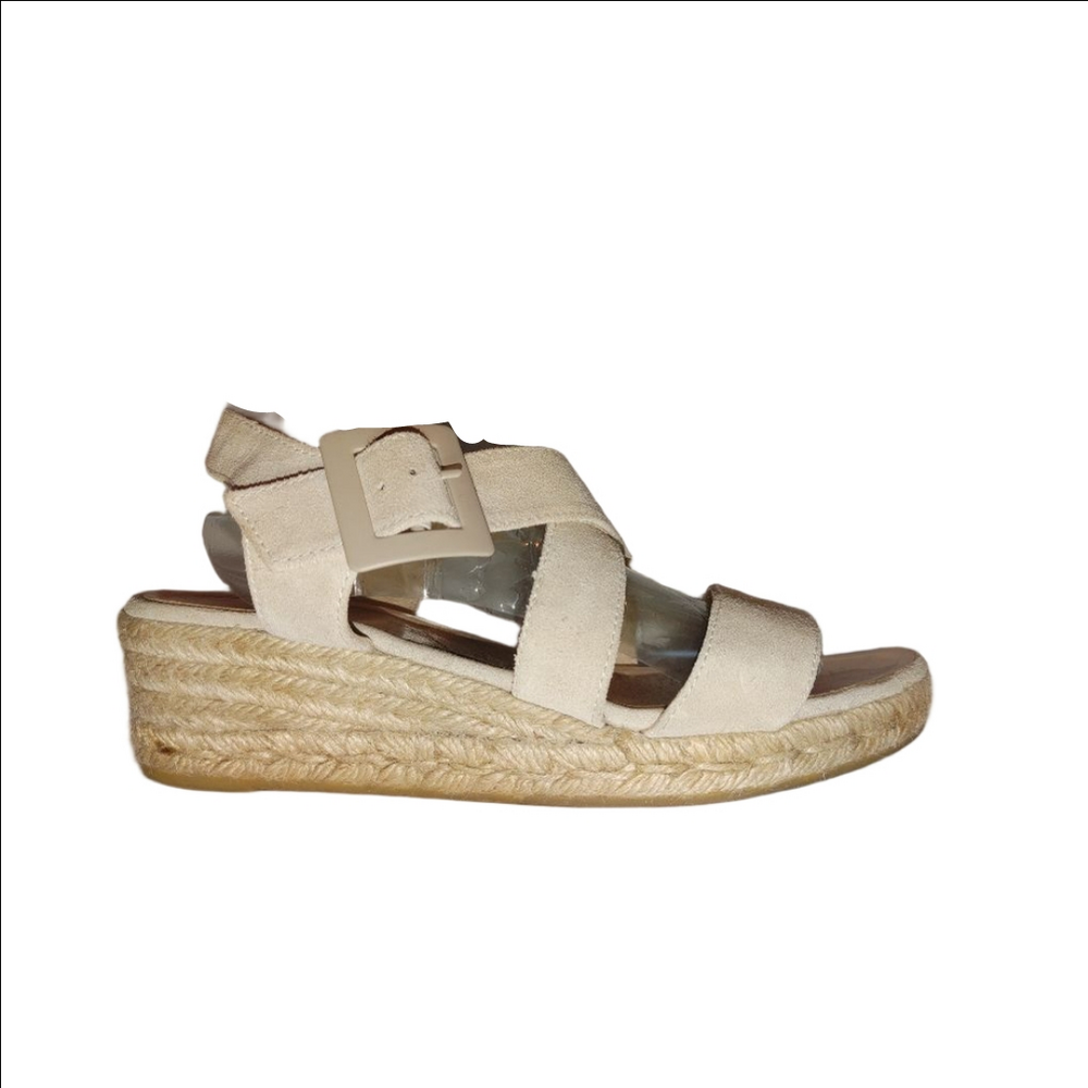 Eric Michael Lago Suede Sandals Size 8